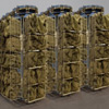 Horizontal Carousels Military Storage- Mobility Bag Storage- Horizontal Carousels Military Storage