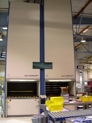 Multiple Vertical Lift Modules, Manufacturing Parts Storage, Multiple Vertical Lift Modules