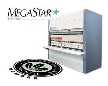 Green Building Council Member Vertical Carousels- Electric Lateral Files- Green Building Council Member Vertical Carousels